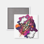 Door de melkweg magneet (Voorkant / Achterkant)