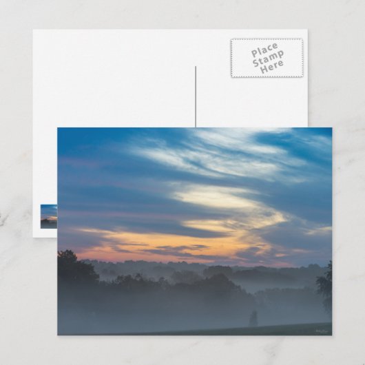 Door de mist briefkaart (Voorkant / Achterkant)