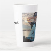 Door de mok van de zon latte (Voorkant)