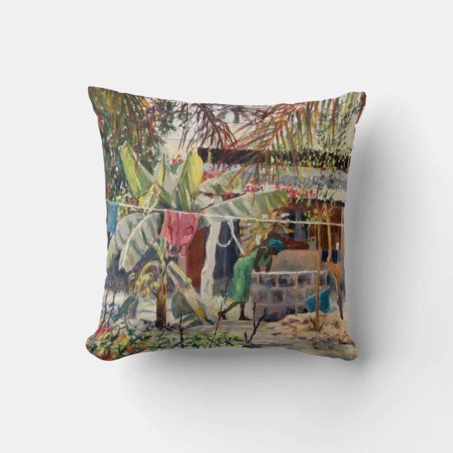 Door de muur van 2009 kussen (Voorkant)