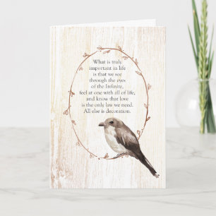 Door de ogen van het oneindige Inspirerend Kaart