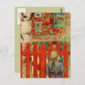 door de omheining briefkaart (Voorkant / Achterkant)