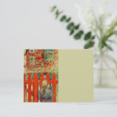 door de omheining briefkaart (Staand voorkant)
