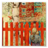 door de omheining foto afdruk (Voorkant)