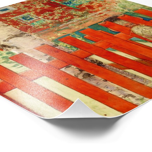 door de omheining foto afdruk (Hoek)