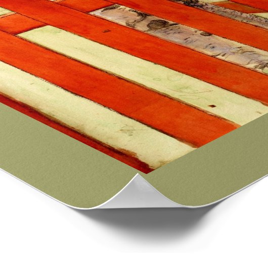 door de omheining poster (Hoek)