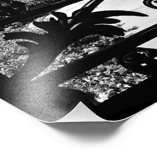 Door de poort foto afdruk (Hoek)