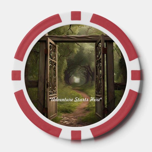 "Door de poort" Poker Chips (Voorkant)