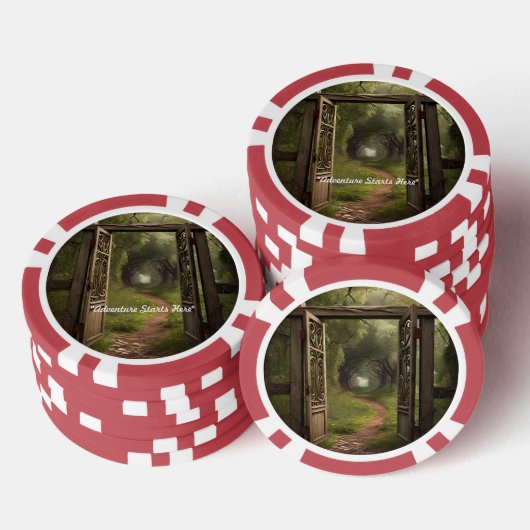 "Door de poort" Poker Chips (Opstapeling)