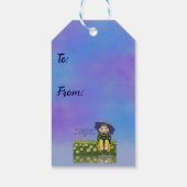 Door de regen cadeaulabel (Achterkant)