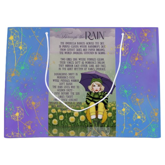 Door de regen cadeautas (Voorkant)