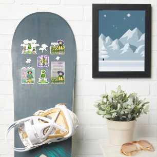 Door de regen Stickers