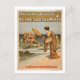 Door de Sad Zee Waves "Message from Mikado" Briefkaart