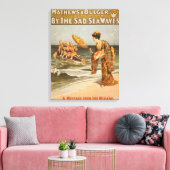 Door de Sad Zee Waves "Message from Mikado" Canvas Afdruk (Insitu (Woonkamer))