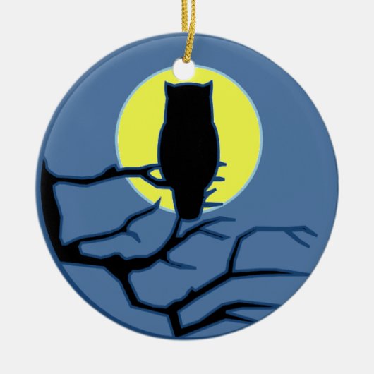 Door de Schaduw van de maan Keramisch Ornament (Voorkant)