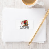 Door de schoorsteen met speelgoed Adresetiketten Etiket (Insitu)