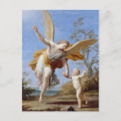 Door de Seashore Angel en het Kind Briefkaart (Voorkant)