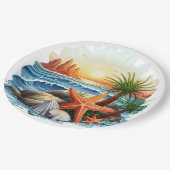 Door de Seashore Papieren Bordje (Gekanteld)