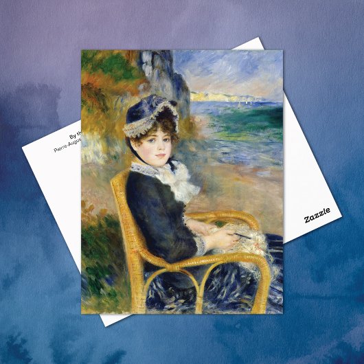 Door de Seashore Pierre-Auguste Renoir Briefkaart
