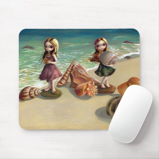 "Door de Seaside" Mousepad Muismat (Met muis)