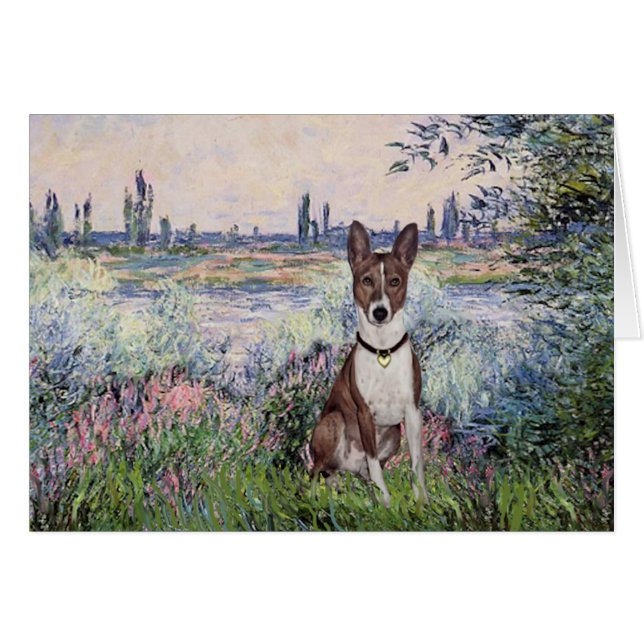 Door de Seine - Basenji (Voorkant Horizontaal)