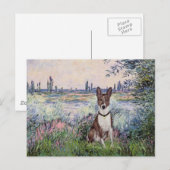 Door de Seine - Basenji Briefkaart (Voorkant / Achterkant)