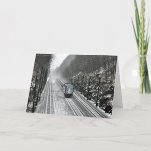 Door de snede feestdagen kaart