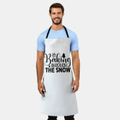 Door de sneeuw bakken schort (Gedragen)