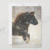 Door de Sneeuw Dansen Feestdagenkaart (Voorkant)