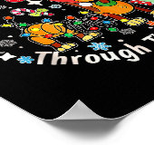 Door de Sneeuw Hollen, Grappige Hond Kerstmis  Poster (Hoek)