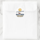 Door de Sneeuw Hollen Sticker (Tas)