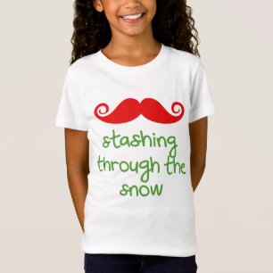 door de sneeuw stashing! t-shirt