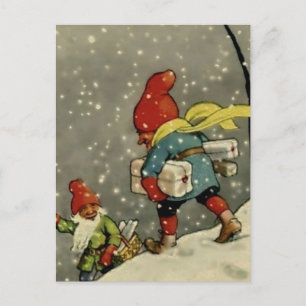 “Door de sneeuwstorm” van Jenny Nystrom Briefkaart
