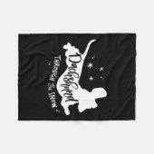 Door de sneeuwteckel Christmas Wiener Dog XM Fleece Deken (Voorkant (Horizontaal))