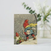 "Door de Snowstorm" door Jenny Nystrom Briefkaart (Staand voorkant)