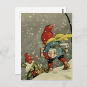 "Door de Snowstorm" door Jenny Nystrom Briefkaart (Voorkant / Achterkant)