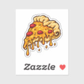Door de Sticker Slice Pizza (Vel)