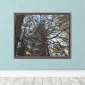 Door de takken omhoog canvas afdruk (Insitu (Houten vloer))