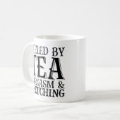 Door de thea Sarcasm en ketting gevoed Koffiemok (Voorkant links)