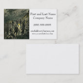 Door de Train Victoriaans Arbeider Hard Labour Vin Visitekaartje (Voorkant / Achterkant)