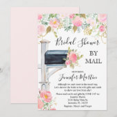 Door de Uitnodiging van de Bridal van de Post (Voorkant / Achterkant)