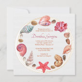 door de uitnodiging van de Bridal van het Zee (Voorkant)