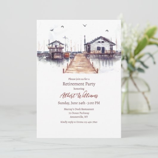 Door de uitnodiging van het dok (Staand voorkant)