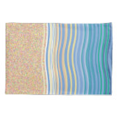 Door de vakantie op het strand zand en golven kussensloop (Achterkant)