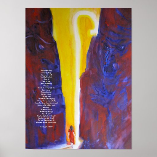 Door de vallei poster (Voorkant)