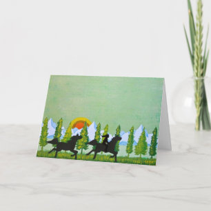 Door de velden kaart