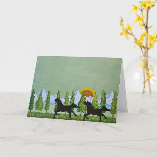 Door de velden kaart (Gele Bloem)