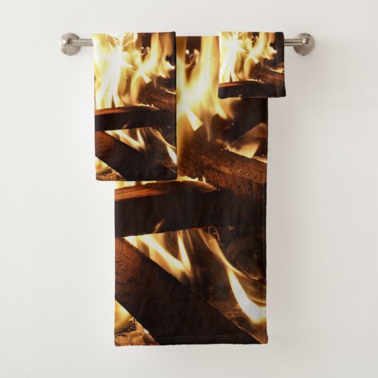 Door de vlammen bad handdoek (Insitu)