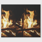 Door de vlammen cadeaupapier (Vlak)