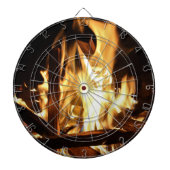 Door de vlammen dartbord (Voorkant)